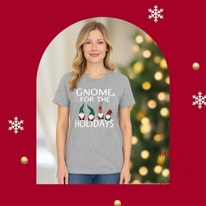 Gnome For The Holidays women's holiday pajama T-shirt